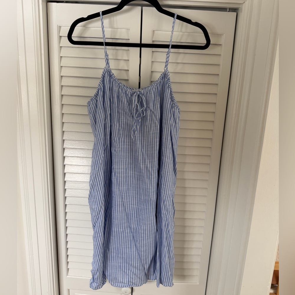 NWT H&M Striped Linen Dress